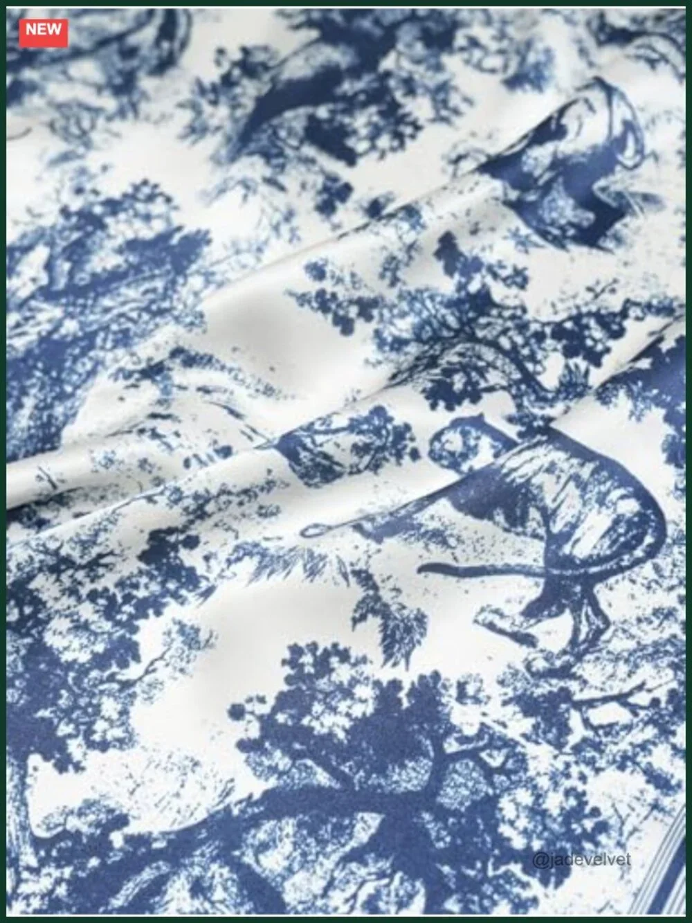100% Pure Mulberry Silk Small Square Scarf Digital Printed Neckerchief